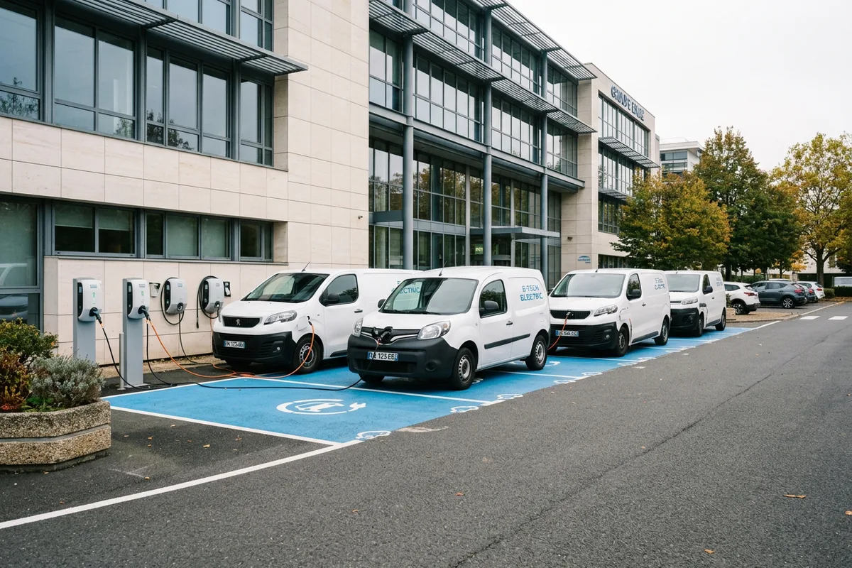 Installation de bornes de recharge pour flotte de véhicules professionnels à Kuntzig